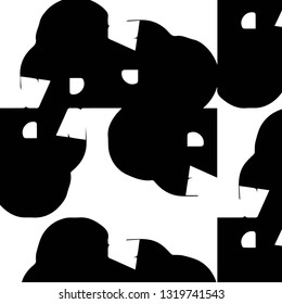 Halftone monochrome texture background. Abstract vintage black and white vector illustration Texture