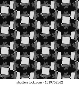 Halftone monochrome texture background. Abstract vintage black and white vector illustration Texture
