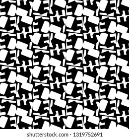Halftone monochrome texture background. Abstract vintage black and white vector illustration Texture