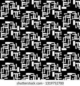 Halftone monochrome texture background. Abstract vintage black and white vector illustration Texture
