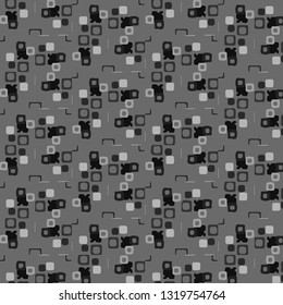 Halftone monochrome texture background. Abstract vintage black and white vector illustration Texture