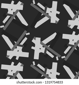 Halftone monochrome texture background. Abstract vintage black and white vector illustration Texture