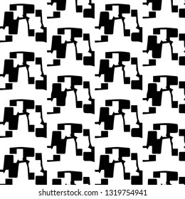 Halftone monochrome texture background. Abstract vintage black and white vector illustration Texture