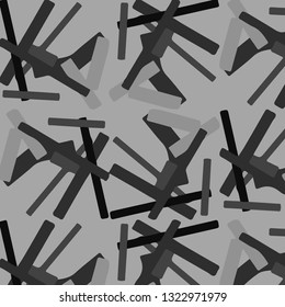 Halftone monochrome texture background. Abstract vintage black and white vector illustration Texture