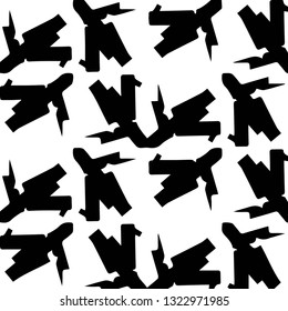 Halftone monochrome texture background. Abstract vintage black and white vector illustration Texture