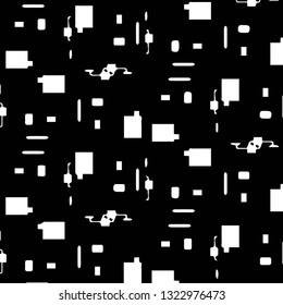 Halftone monochrome texture background. Abstract vintage black and white vector illustration Texture