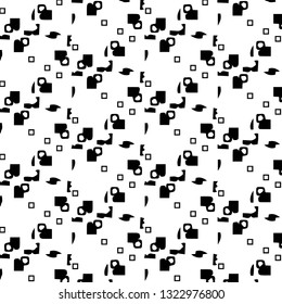 Halftone monochrome texture background. Abstract vintage black and white vector illustration Texture