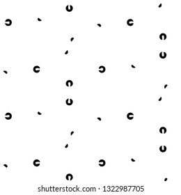 Halftone monochrome texture background. Abstract vintage black and white vector illustration Texture