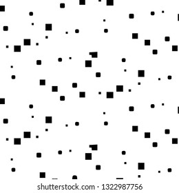 Halftone monochrome texture background. Abstract vintage black and white vector illustration Texture