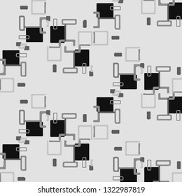 Halftone monochrome texture background. Abstract vintage black and white vector illustration Texture