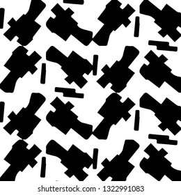 Halftone monochrome texture background. Abstract vintage black and white vector illustration Texture