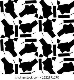 Halftone monochrome texture background. Abstract vintage black and white vector illustration Texture