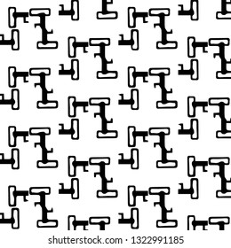 Halftone monochrome texture background. Abstract vintage black and white vector illustration Texture