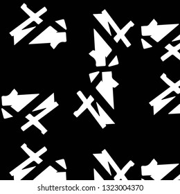 Halftone monochrome texture background. Abstract vintage black and white vector illustration Texture