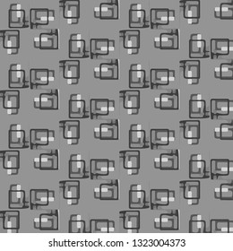 Halftone monochrome texture background. Abstract vintage black and white vector illustration Texture