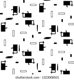 Halftone monochrome texture background. Abstract vintage black and white vector illustration Texture