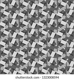 Halftone monochrome texture background. Abstract vintage black and white vector illustration Texture