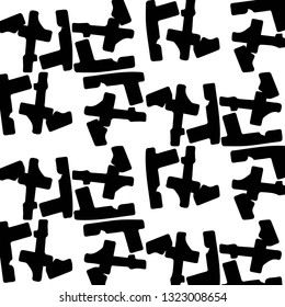 Halftone monochrome texture background. Abstract vintage black and white vector illustration Texture