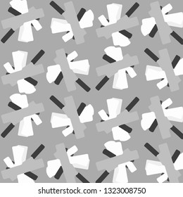 Halftone monochrome texture background. Abstract vintage black and white vector illustration Texture