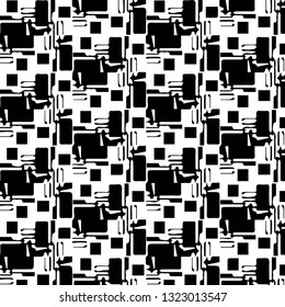 Halftone monochrome texture background. Abstract vintage black and white vector illustration Texture