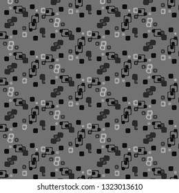 Halftone monochrome texture background. Abstract vintage black and white vector illustration Texture
