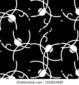 Halftone monochrome texture background. Abstract vintage black and white vector illustration Texture