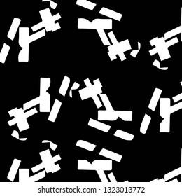 Halftone monochrome texture background. Abstract vintage black and white vector illustration Texture