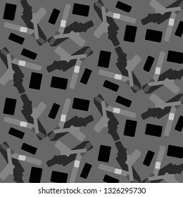 Halftone monochrome texture background. Abstract vintage black and white vector illustration Texture