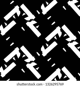 Halftone monochrome texture background. Abstract vintage black and white vector illustration Texture