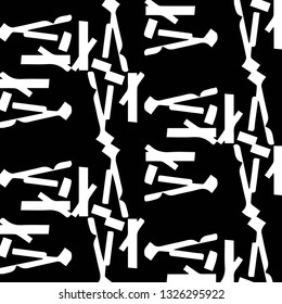 Halftone monochrome texture background. Abstract vintage black and white vector illustration Texture