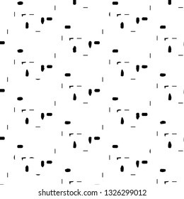 Halftone monochrome texture background. Abstract vintage black and white vector illustration Texture