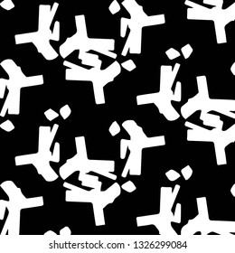 Halftone monochrome texture background. Abstract vintage black and white vector illustration Texture