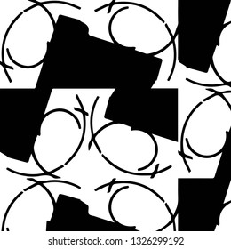 Halftone monochrome texture background. Abstract vintage black and white vector illustration Texture
