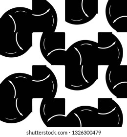 Halftone monochrome texture background. Abstract vintage black and white vector illustration Texture