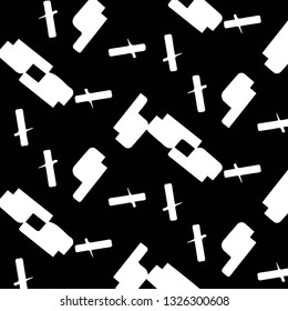 Halftone monochrome texture background. Abstract vintage black and white vector illustration Texture