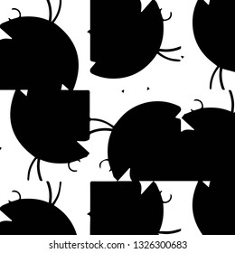 Halftone monochrome texture background. Abstract vintage black and white vector illustration Texture
