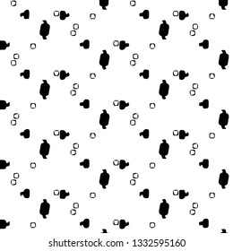 Halftone monochrome texture background. Abstract vintage black and white vector illustration Texture