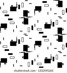 Halftone monochrome texture background. Abstract vintage black and white vector illustration Texture