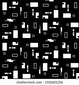Halftone monochrome texture background. Abstract vintage black and white vector illustration Texture