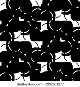 Halftone monochrome texture background. Abstract vintage black and white vector illustration Texture