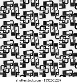 Halftone monochrome texture background. Abstract vintage black and white vector illustration Texture