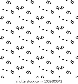 Halftone monochrome texture background. Abstract vintage black and white vector illustration Texture
