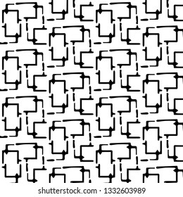 Halftone monochrome texture background. Abstract vintage black and white vector illustration Texture