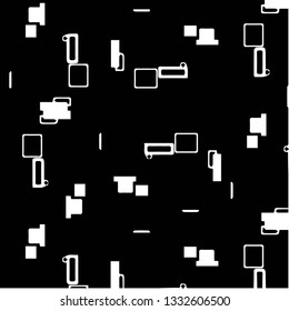 Halftone monochrome texture background. Abstract vintage black and white vector illustration Texture