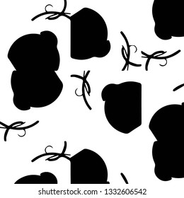 Halftone monochrome texture background. Abstract vintage black and white vector illustration Texture