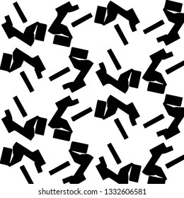 Halftone monochrome texture background. Abstract vintage black and white vector illustration Texture
