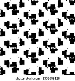 Halftone monochrome texture background. Abstract vintage black and white vector illustration Texture