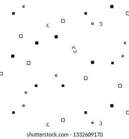 Halftone monochrome texture background. Abstract vintage black and white vector illustration Texture