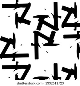 Halftone monochrome texture background. Abstract vintage black and white vector illustration Texture