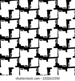 Halftone monochrome texture background. Abstract vintage black and white vector illustration Texture